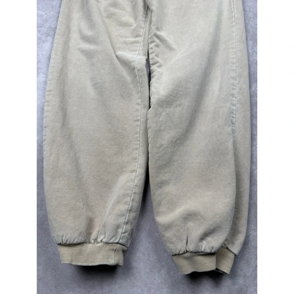VTG Crazy Shirts Hawaii Kona Coffee Dyed Jogger Pants Mens M Khaki Tan Fade USA